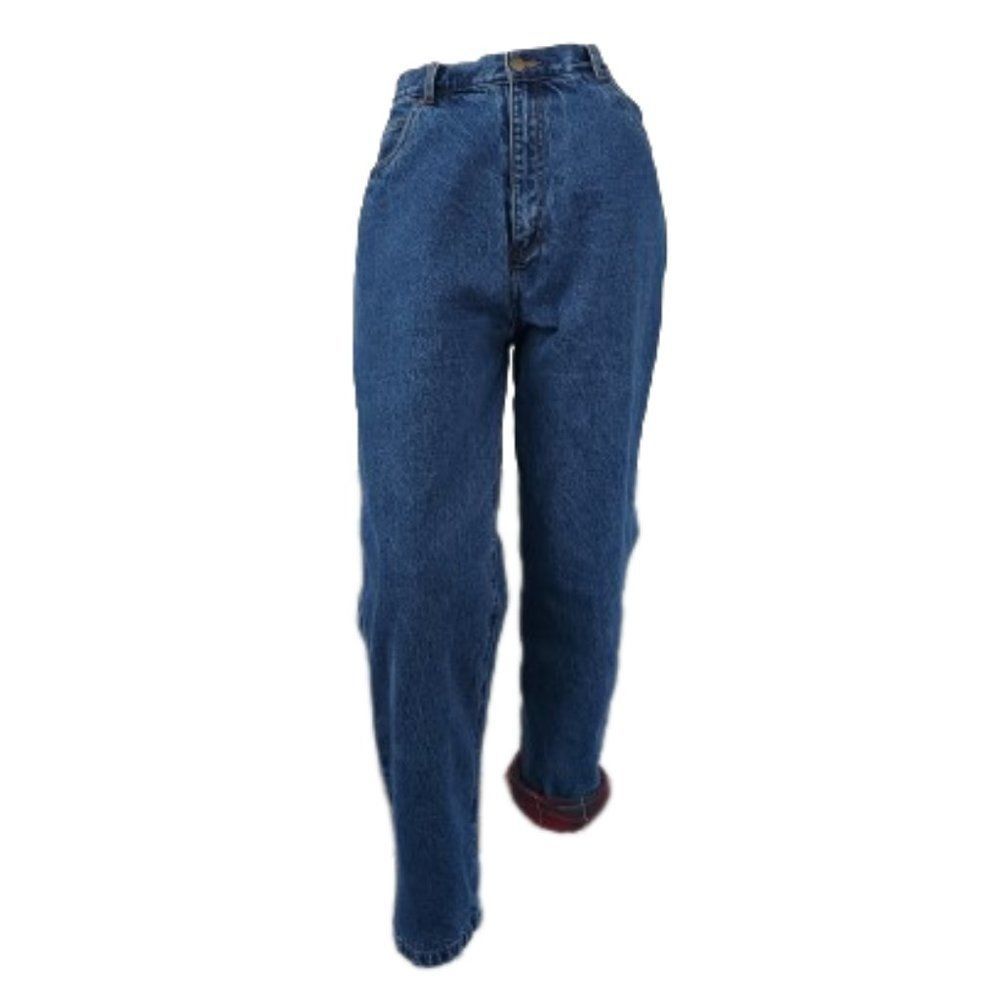Vintage Burry Lane Ultra High Waisted Plaid Flannel Lined Jeans